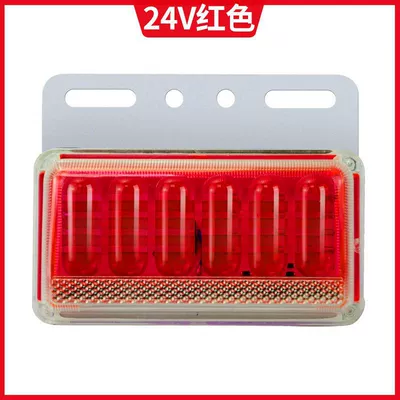 Truck side light led semi-trailer side Tail light - 6d-super-bright-waterproof-lighting-red-24v