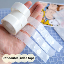 100pcs/Roll Transparent Dots Glue Removable Double Sided Tap