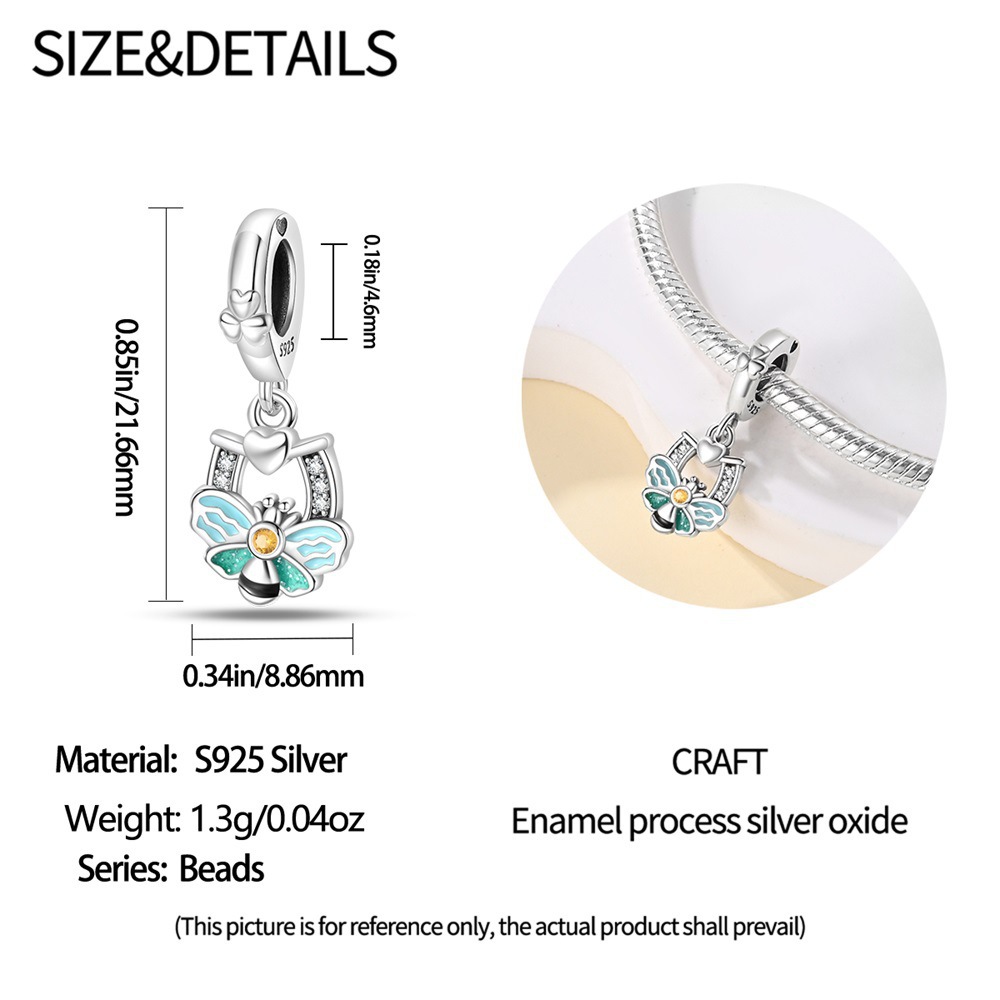 1 Piece 925 Sterling Silver Leaves Dragonfly Butterfly Pendant display picture 10