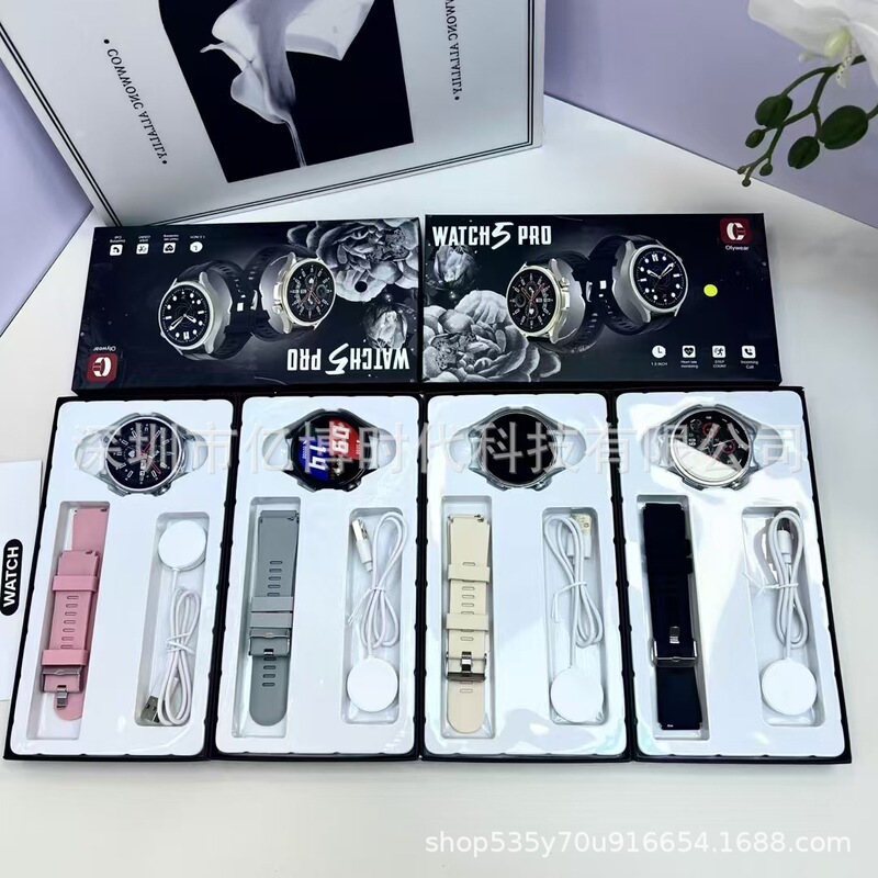 新製品WATCH 5 PRO血圧歩数計多運動モード複数のUIスタイルが手を上げて画面の心拍数を明るくする|undefined