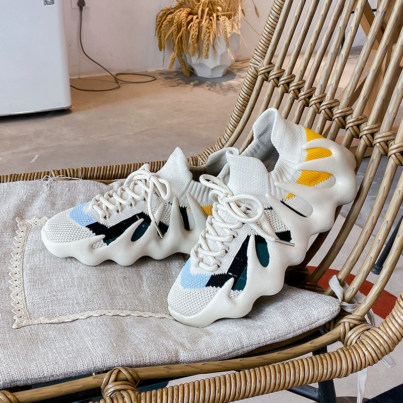 Осьминог женская обувь 2024 новая летняя тонкая дышащая легкая одиночная обувь женская летающая тканая повседневная спортивная обувь