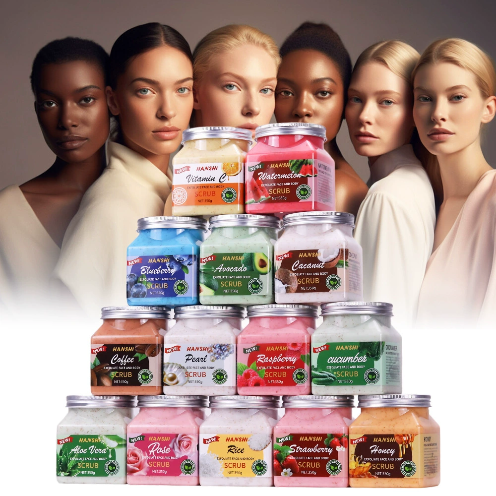 Чистый отшелушитель Фруктовый скраб 350ML для тела, чтобы сохранить аромат скраб bodyscrub Отшелушивание в месте