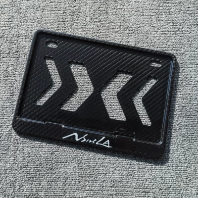 Motorcycle License Plate Frame, Rear | Nömrə qabı - motorcycle-compression-molded-dry-carbon-twill-honda-ns125la