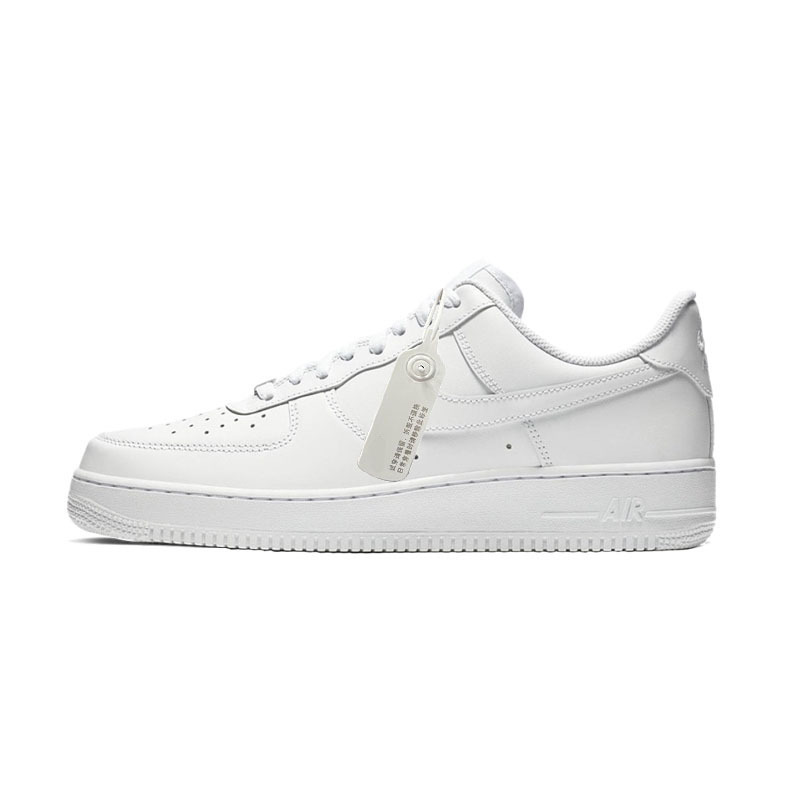 Putian Shoes Pure Original Top-Layer Leather Air Force 1 Af1 White Sneakers Air Men's and Women's Sneakers Wheat-Colored Low-Top Sports Shoes