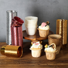 耐高溫紙杯蛋糕馬芬杯子禮帽口麥芬烘焙工具耐烤模具家用卷邊紙托