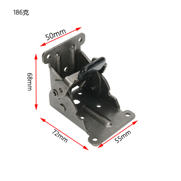 Bisagra plegable de 90 grados 180 grados bisagra plegable autobloqueante muebles de mesa de té piezas de conexión de ángulo recto mesa de comedor bisagra de mesa de computadora