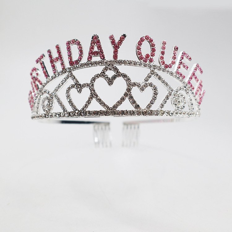 Venta caliente europea y americana reina corona tocado de alta gama fiesta cumpleaños princesa corona Boda nupcial corona accesorios para el cabello al por mayor