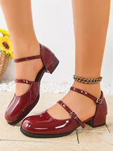 V 84860L Mary Jane Shoes High Quality Bohemian and