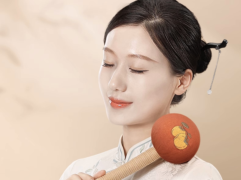 Mugwort Massage Hammer Ai Cao Hammer 33cm Herbal Beating Stick for Full Body Relaxation Gift Box key features