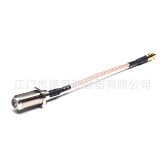 F型连接器母头直式转MCX公头直式接RG316线接线10cm