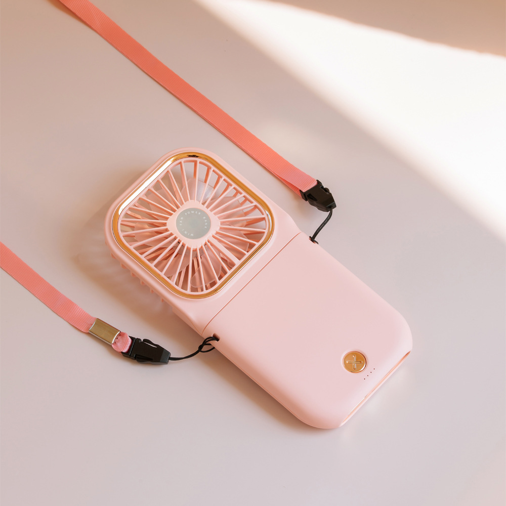 Mini ventilador plegable transfronterizo USB de escritorio silencioso ventilador eléctrico portátil de cuello cargador