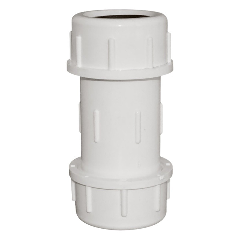 Conector de PVC para suministro de agua, de conexión rápida, junta de expansión rápida engrosada, conector adhesivo de plástico, conector engrosado para tubería de agua gris