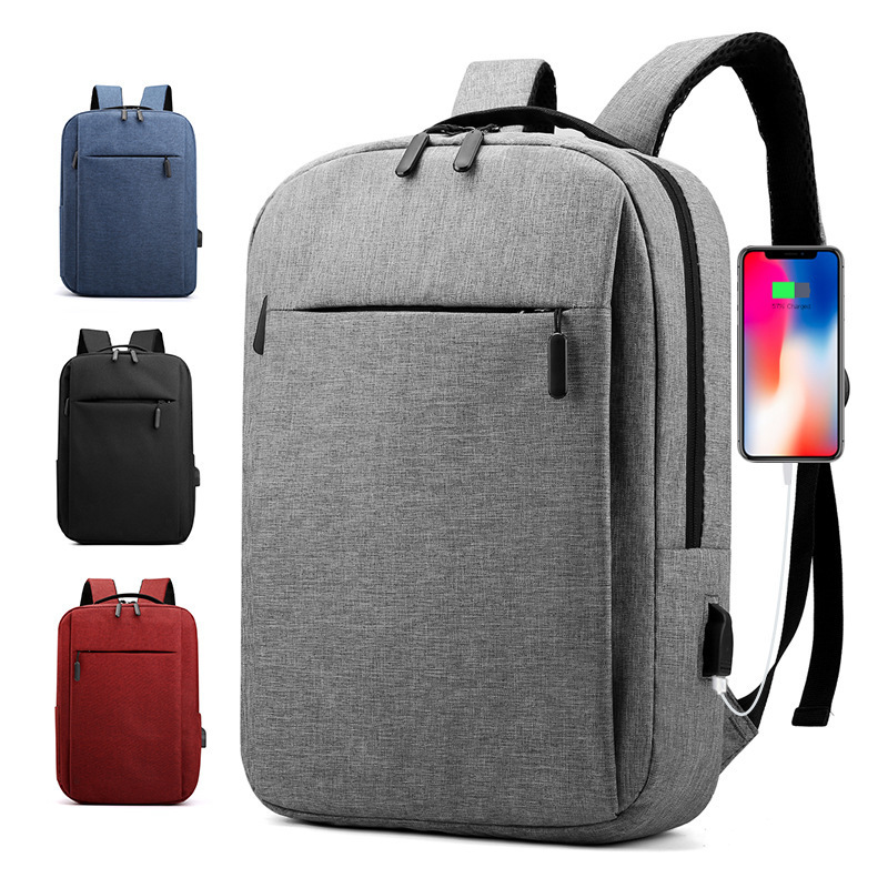 Printed Logo Laptop Backpack, Double Shoulder Bag, Portable Oxford Cloth Business Student School Bag Printed Logo Laptop Backpack, Double Shoulder Bag, Portable Oxford Cloth Business Student School Bag