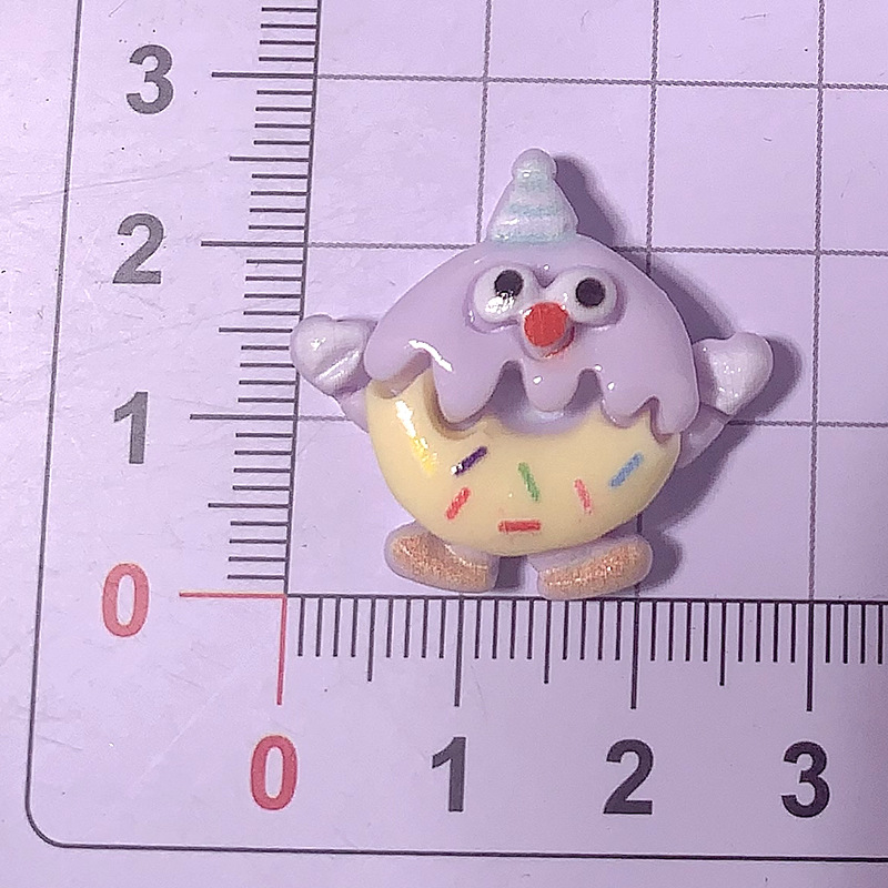 Nuevo pie galletas queso simulación de alimentos juegan accesorios de resina DIY accesorios de pegamento de crema material de cuerda de pelo