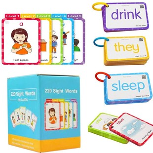 Customized Preschool and Early Education Enlightenment Word and Chinese Character Learning Cards for Kidsren, Basic Vocabulary and Bilingual Literacy Cards for Kidsren