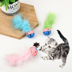 貓玩具 鈴鐺羽毛球 寵物玩具  廠家批發