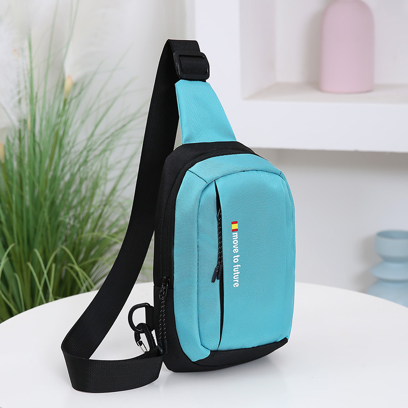 Nuevo tipo de bolso de pecho universal de estilo coreano letras de impresión de moda mochila deportiva casual universal mochila para hombres