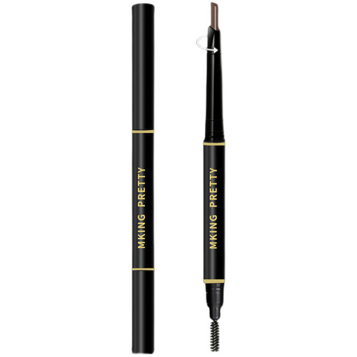 Double-ended automatic eyebrow pencil, eyebrow powder, waterproof, sweat-proof, long-lasting, not easy to smudge, beginner eyebrow brush, cosmetics, three-dimensional coloring