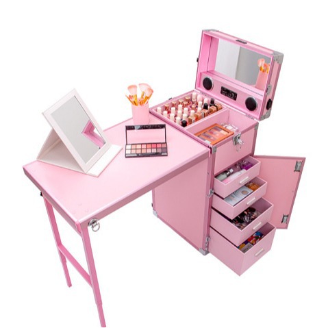Caja de maquillaje de gran capacidad de maquillaje de alta calidad, caja de manicuras especial, maquillaje de talón, caja de maquillaje Amazon transfronteriza