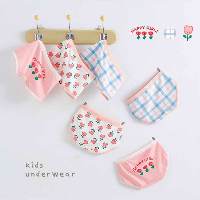 Girls' Underwear, Pure Cotton Triangle, Upgraded Crotch, Cute Baby Girl's Boxer Shorts, Little Girl's Boxer Briefs, Kidsren's Underwear