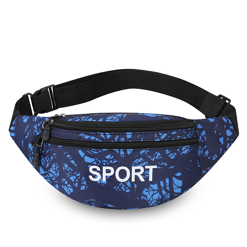 Nuevo bolso móvil de hombre de tendencia transfronteriza letras graffiti bolso de hombro de gran capacidad bolso portátil al aire libre