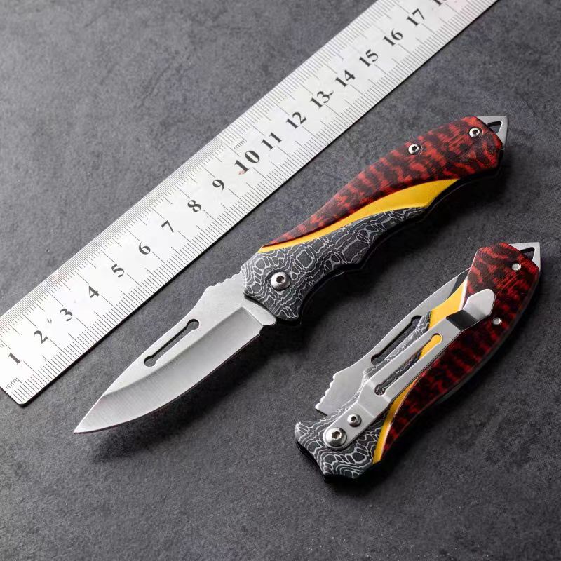 不锈钢折叠刀户外家用易携带手把肉切水果迷你锋利小刀厂家批发