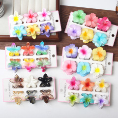 新商品のかわいい六点セットの卵の花の夏のリゾート風はビーチの海辺のカードの後頭部を挟みます。