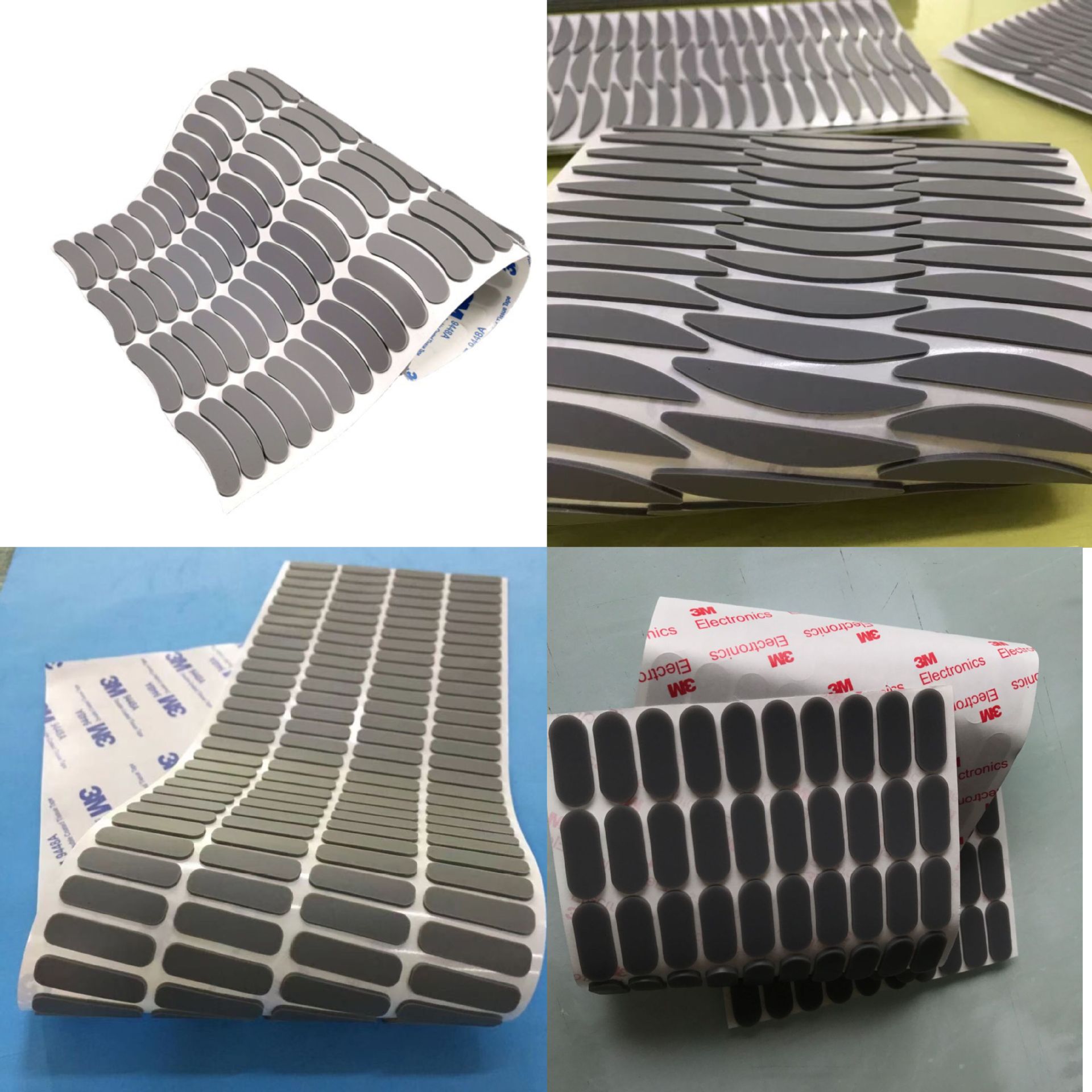 硅胶脚垫手机电脑支架透明黑色防滑圆形方形垫片垫减震硅橡胶