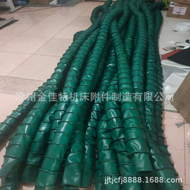 帆布通风管软连接 风机接口伸缩钢丝软管 下料口帆布袋防震软接头