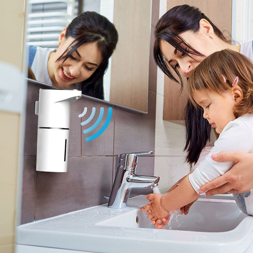 AS127 Home Charging Children's Bubble Wash Phone Automatic Sensing Soap Dispenser Wall-Mountable Small Soap Dispenser