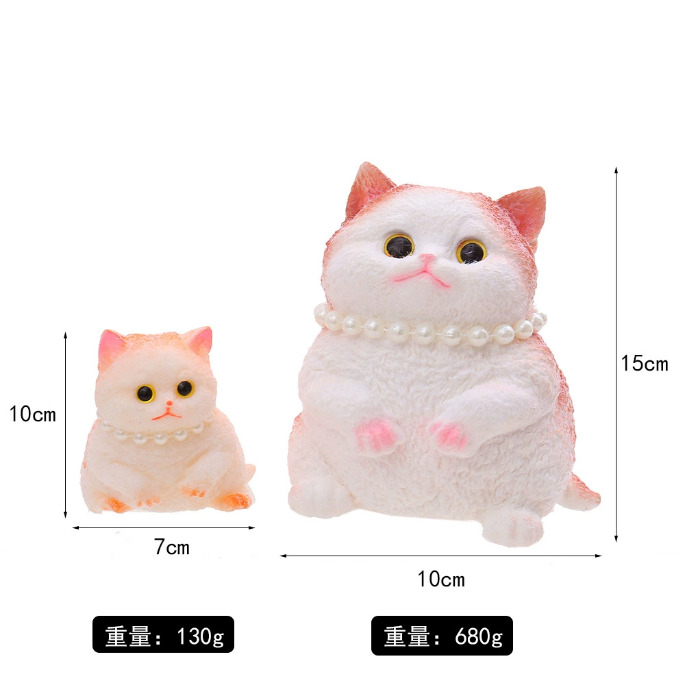 Реалистичная большая слизь, игрушка, кукла, кот, антистресс
