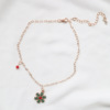 Demi-season red accessory, necklace, sweater, short chain for key bag , Japanese and Korean