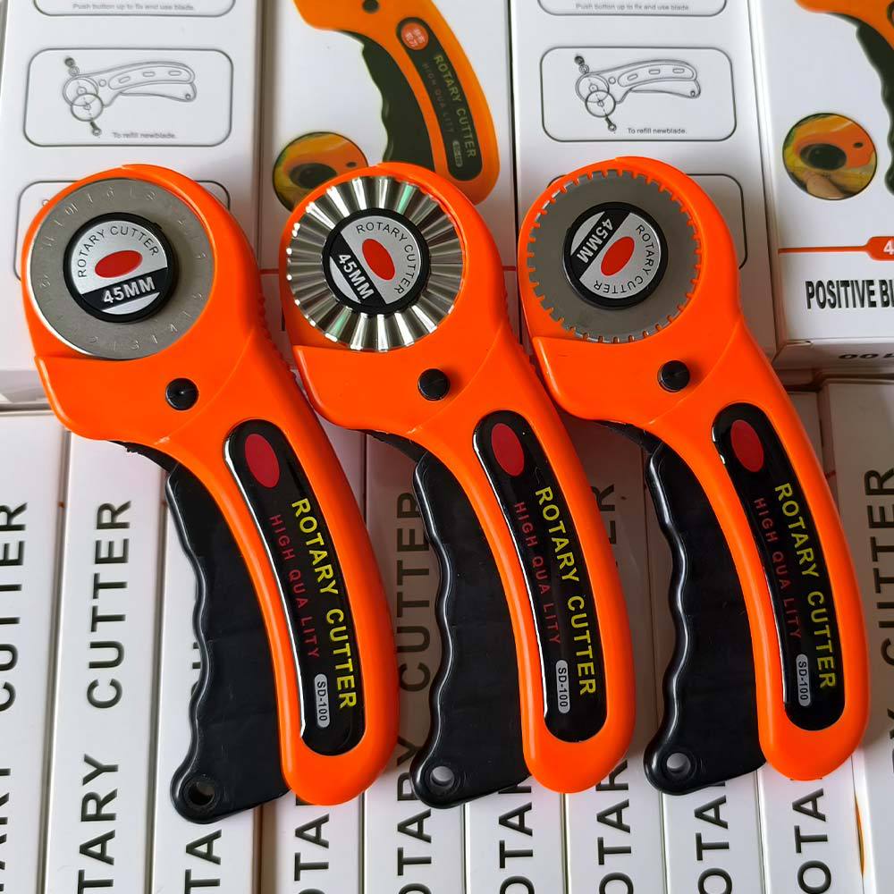 【外贸中性】SD100 皮革/布匹圆刀门票裁切地毯刀波浪花边滚轮刀