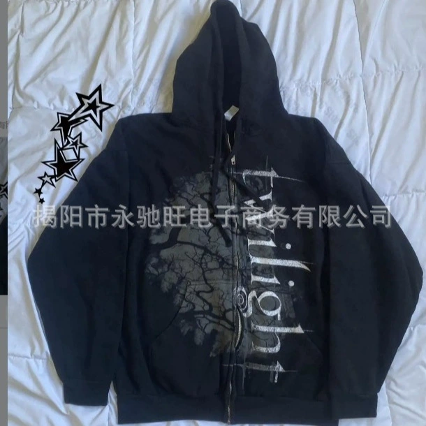 Летняя толстовка с капюшоном в американском стиле, прямые трансграничные продажи, с персонализированным рисунком, японская модная высококачественная куртка