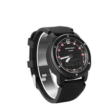 新款时尚智能运动手表指南针高度计双显示机械机芯跑步防水腕表
