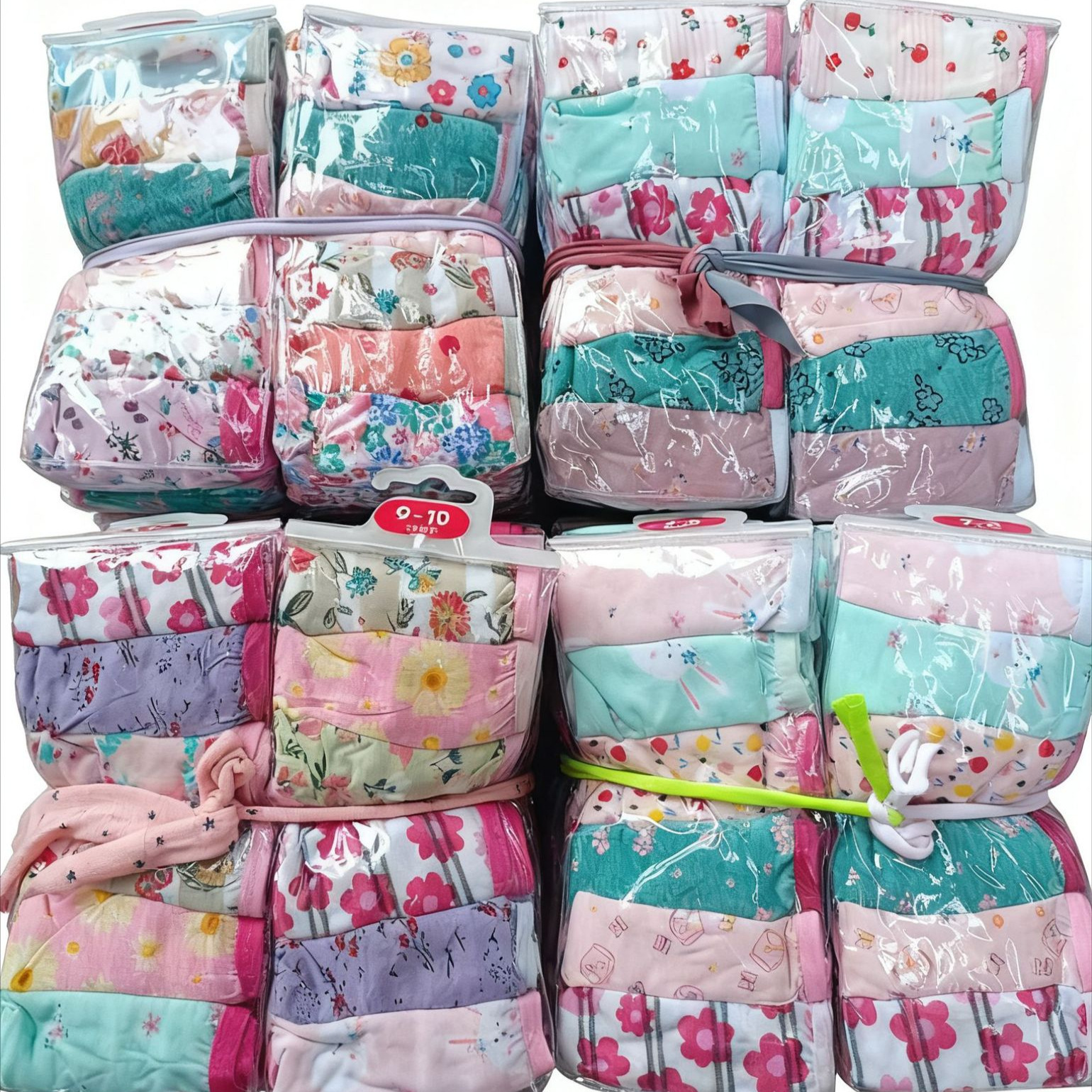 6-Pack Girls'Underwear Girls' Hook Bag 6-Pack Small Floral Cotton Triangle Kidsren's Underwear
