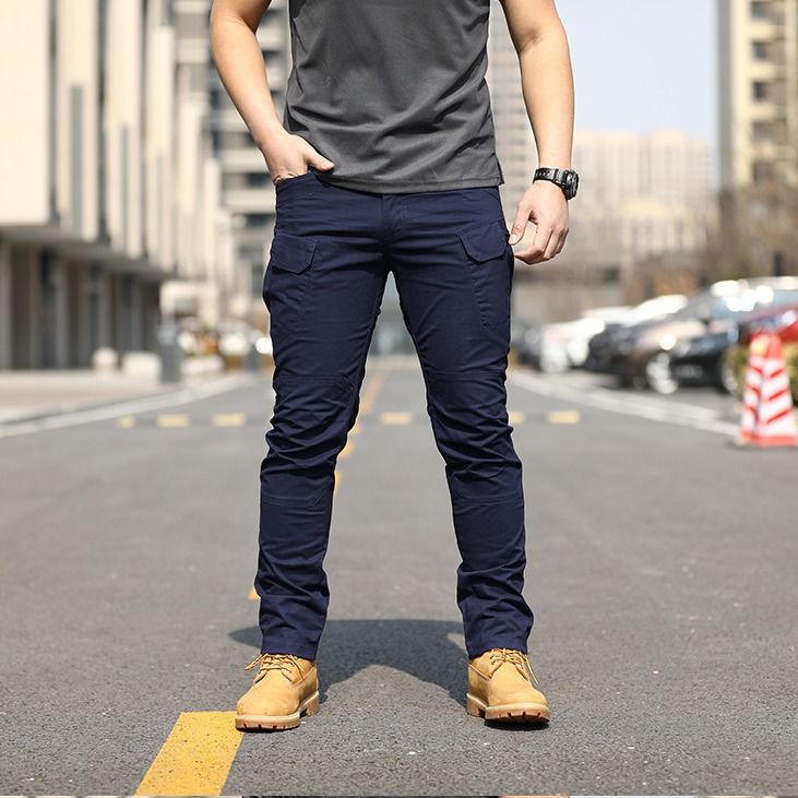 Primavera táctica al aire libre IX7 pantalones tácticos de algodón pantalones de herramientas largos sueltos pantalones de hombre