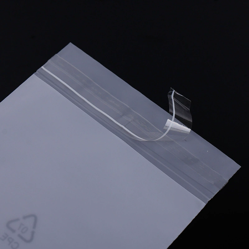 Поставка на складе CPE матовая самоклеящая сумка для мобильного телефона матовая полупрозрачная упаковка сумка молочный белый CPE плоский карман