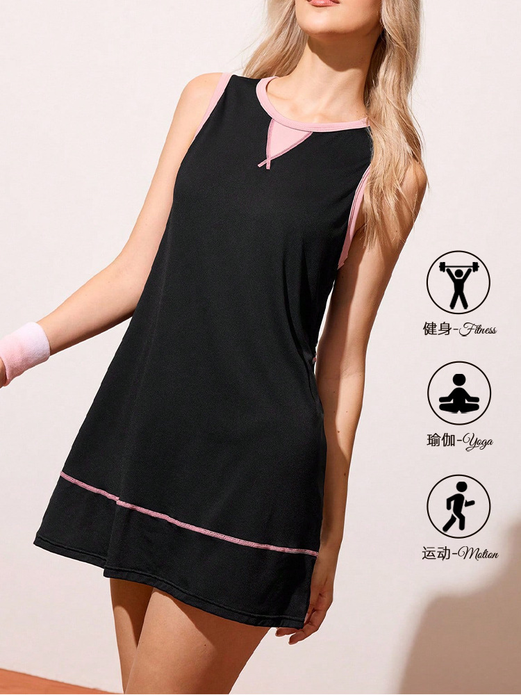 Nuevo traje de yoga unido transfronterizo vestido de mujer de prevención de la caminata de la cama transpirable succión de sudor trajes de yoga deportivos de fitness