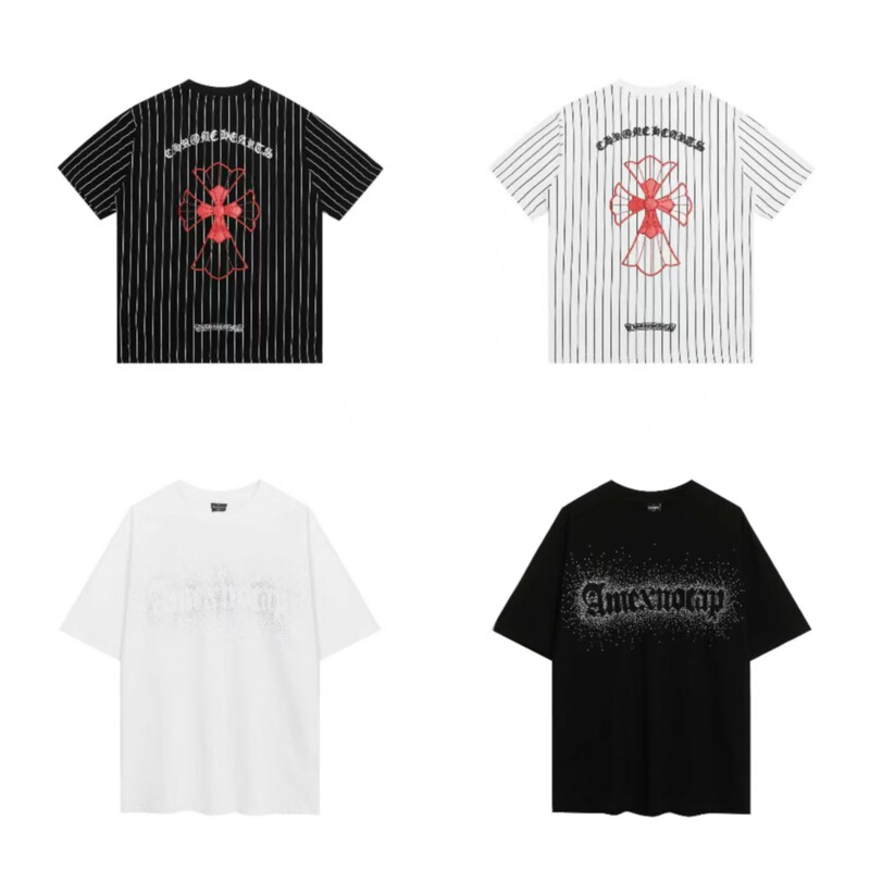 25Ssch Crowe Sanskrit Letter Embroidery Cross-Painted Loose Casual Unisex Short-Sleeve Wholesale Letter Embroidery 25Ssch Crowe Sanskrit Letter Embroidery Cross-Painted Loose Casual Unisex Short-Sleeve Wholesale Letter Embroidery