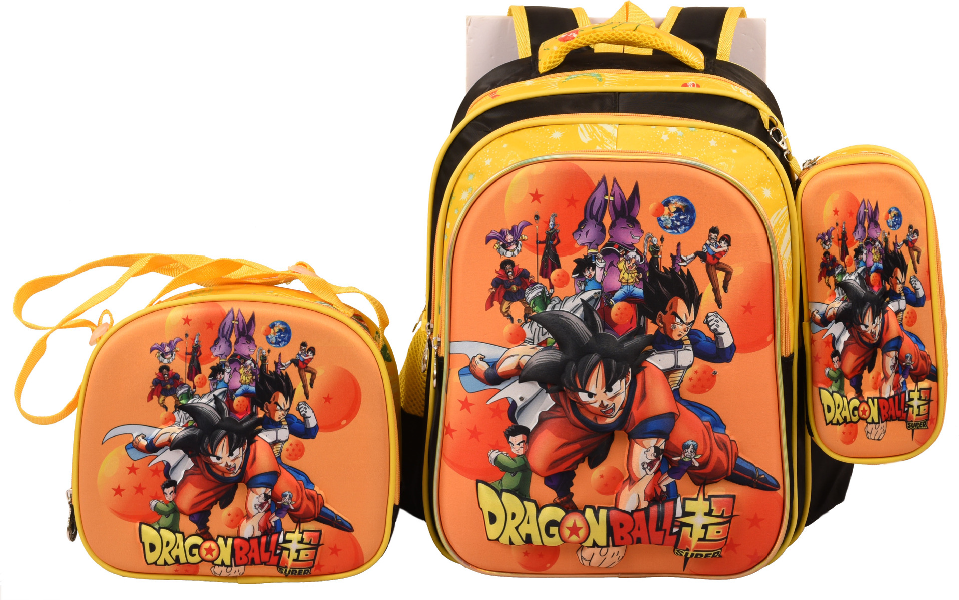 Mochila escolar fábrica 3D traje de tres piezas Shaodong escuela primaria al por mayor mochila de tres piezas de hombro de dibujos animados con protección de la columna