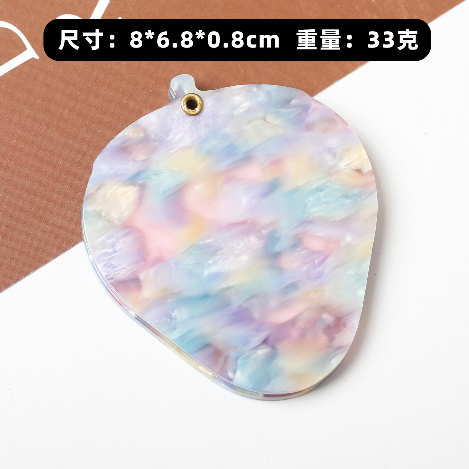 Espejo de hoja de ácido acético Espejo de vidrio Espejo de tocador Espejo de maquillaje Espejo de protección de corazón plegable de almacenamiento de viaje