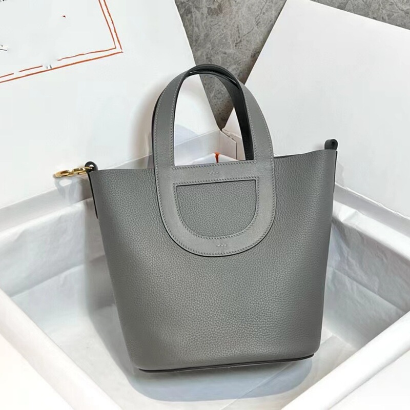 Hand-Sewn Wax Thread Tc+Swift First-Layer Cowhide High-Quality Pig Nose Vegetable Basket Satchel Versatile Women's Bag