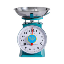 机械弹簧度盘秤10公斤圆形台秤家用老式弹簧秤卖菜托盘圆盘厨房称