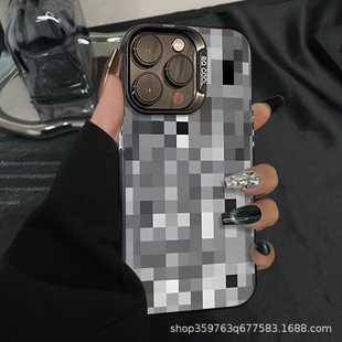Чехол для телефона (Apple iPhone 7–16 Pro Max) мозаичный рисунок, защитный тонкий