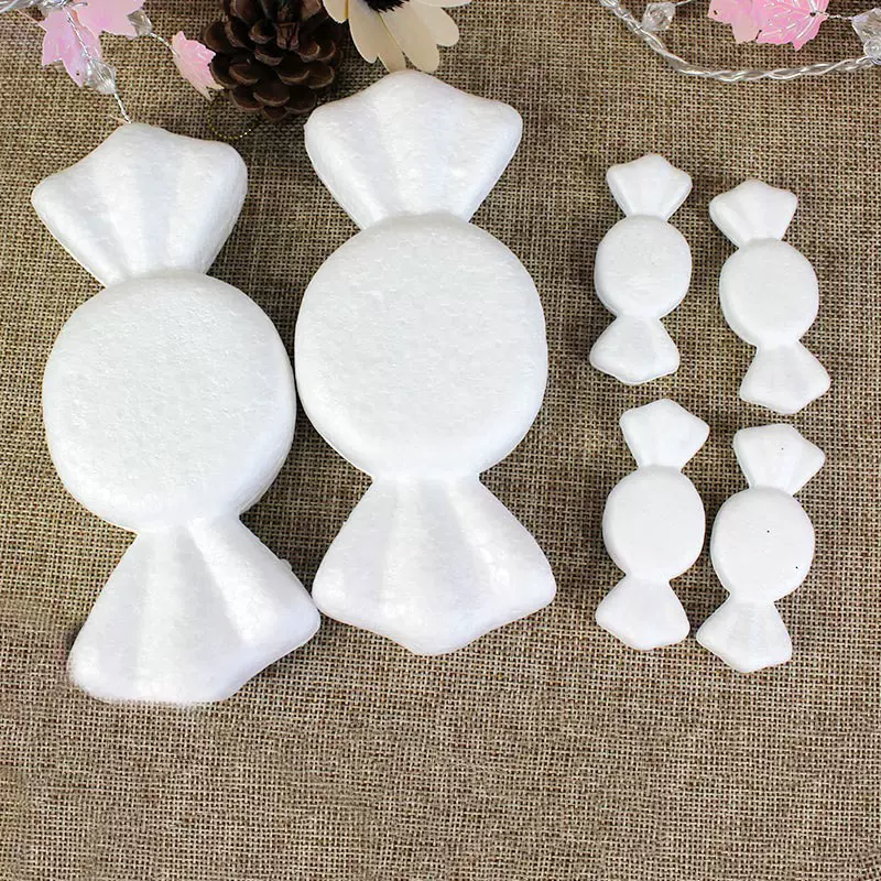 泡沫保丽龙白胚圆形糖果 圣诞万圣节装饰配件儿童手工DIY厂家直销