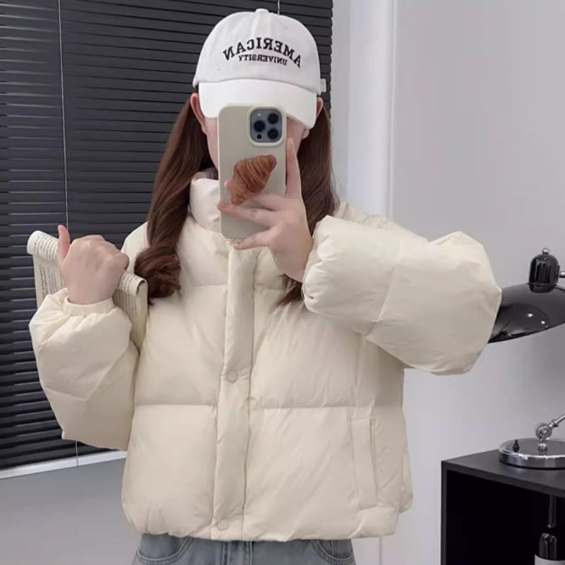 2025年短款棉服女冬季学院风外套立领爆款学生加厚新款棉衣潮|undefined