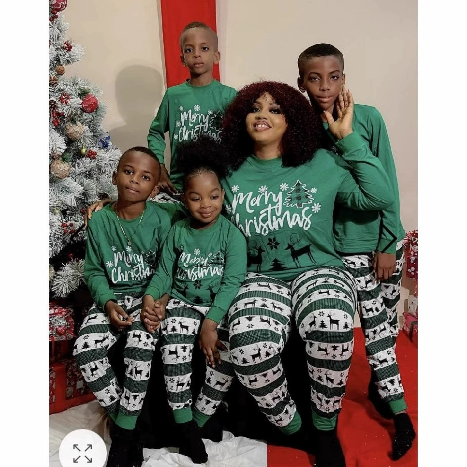 Christmas pyjamas Рождественский наряд Семейный наряд Рождественский наряд Европейские и американские рождественские рождественские пижамы