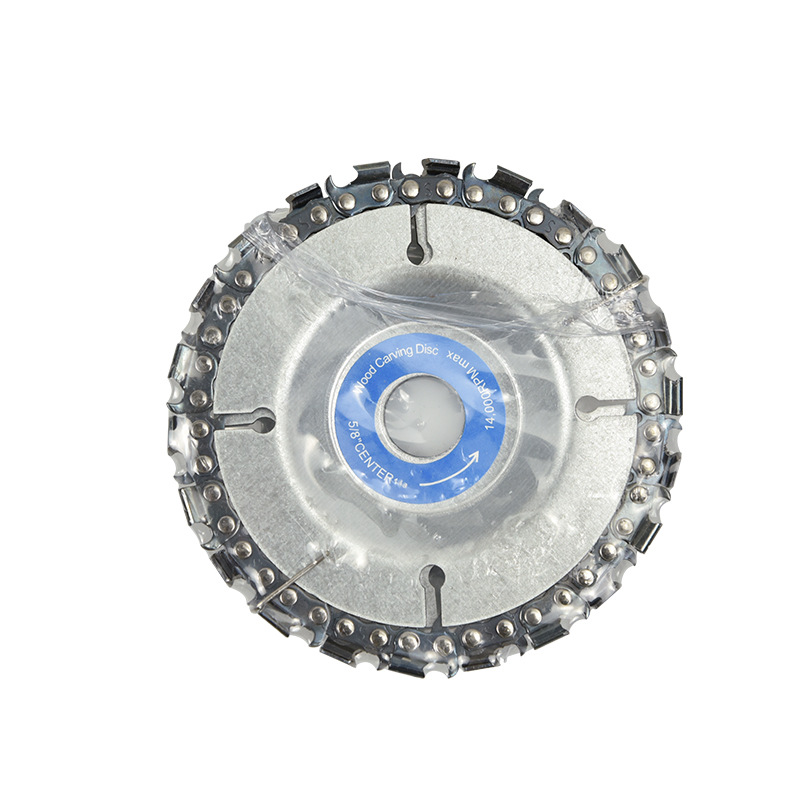 100 amoladora angular hoja de sierra de cadena pieza de corte mesa de té hoja de tallado carpintería 125MM Placa de cadena ranurada hoja de sierra circular