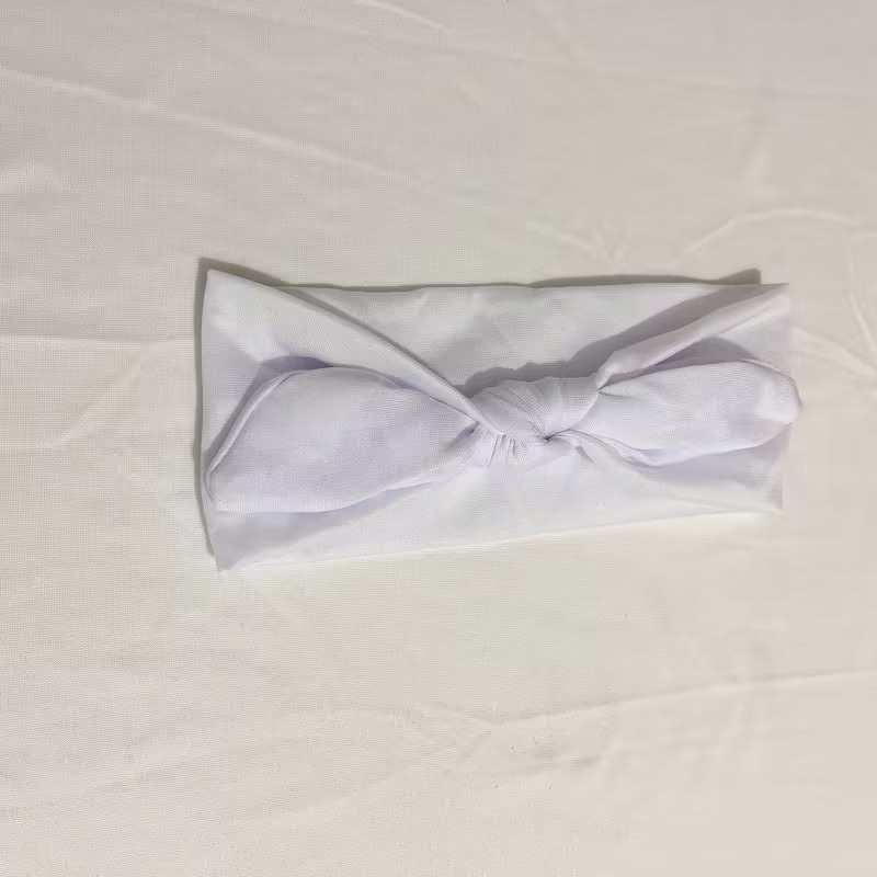 Estilo europeo y americano lindo suave lindo conejo oído diadema color sólido tela anudada banda de Pelo elástico algodón maquillaje cara lavado banda de pelo para las mujeres